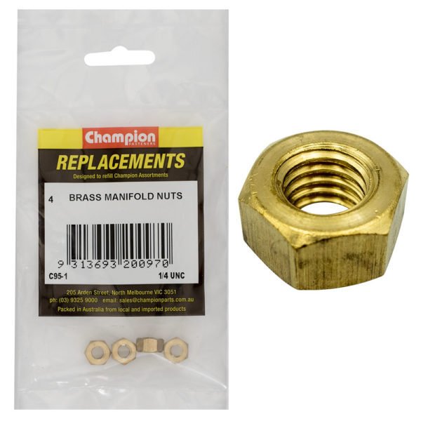 Champion Manifold Nut Brass - UNC - AIMS Industrial Supplies