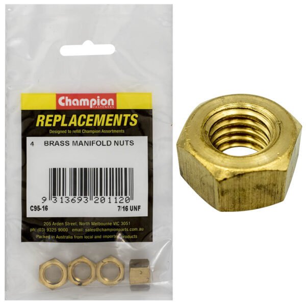 Champion Manifold Nut Brass - UNF - AIMS Industrial Supplies
