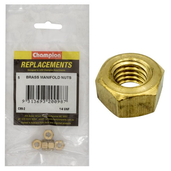 Champion Manifold Nut Brass - UNF - AIMS Industrial Supplies