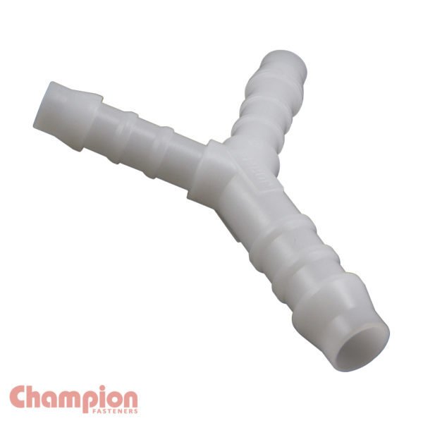 Champion NHC34 Vacuum Connector Reducing 'Y' Piece 6mm-8mm-6mm - 25/Pack - AIMS Industrial Supplies
