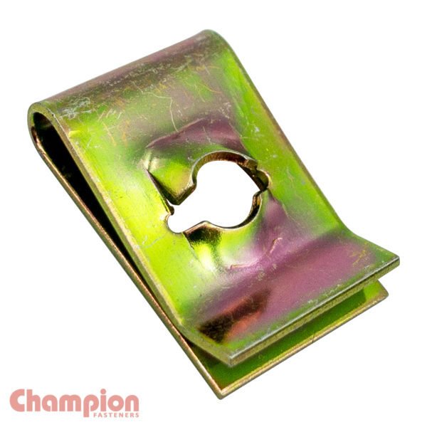Champion NNU8899 Speed Nut 13.65 x 11.8 x 5mm Zinc Plated - 100/Pack - AIMS Industrial Supplies