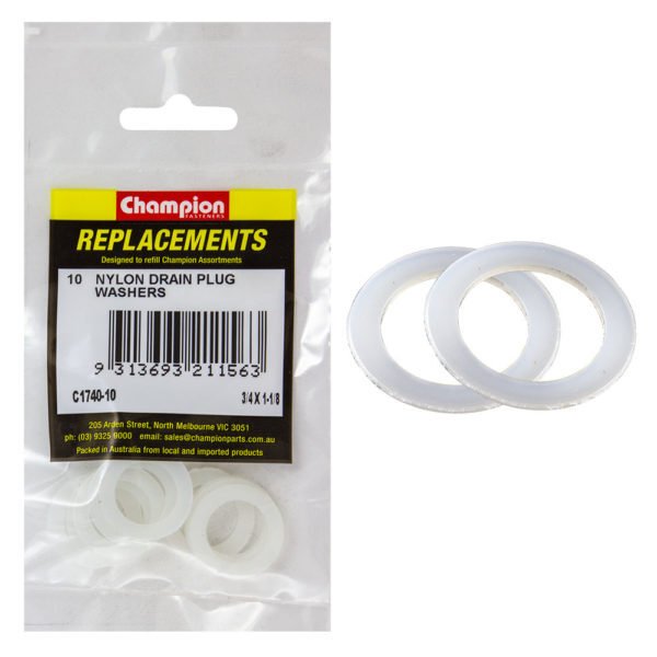 Champion Nylon Flat Washer - Imperial - AIMS Industrial Supplies