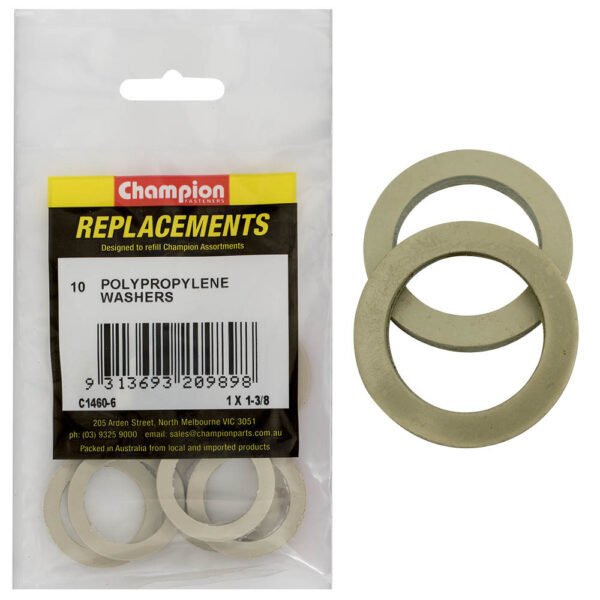 Champion Polypropylene Flat Washer - Imperial - AIMS Industrial Supplies