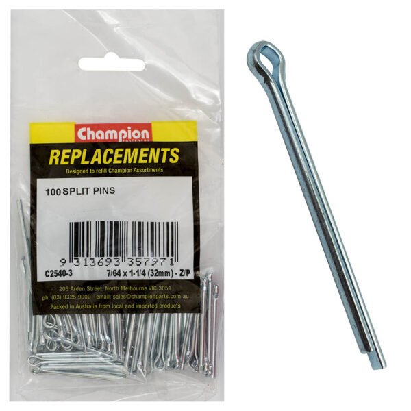 Champion Split Pin Zinc Plated - Imperial - AIMS Industrial Supplies