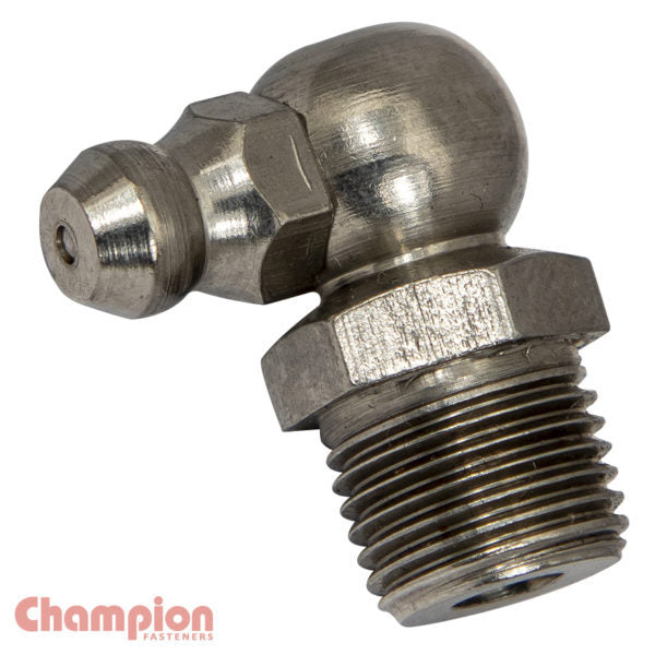 Champion SSCN43 Grease Nipple 1/8" NPT 90° 316/A4 - 25/Pack1