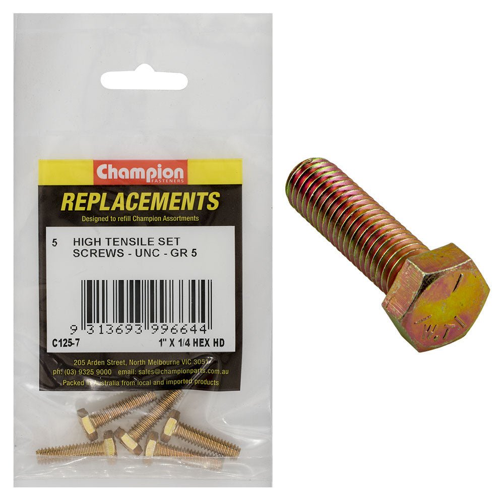 Champion UNC Set Screw Assortment Refill - AIMS Industrial Supplies