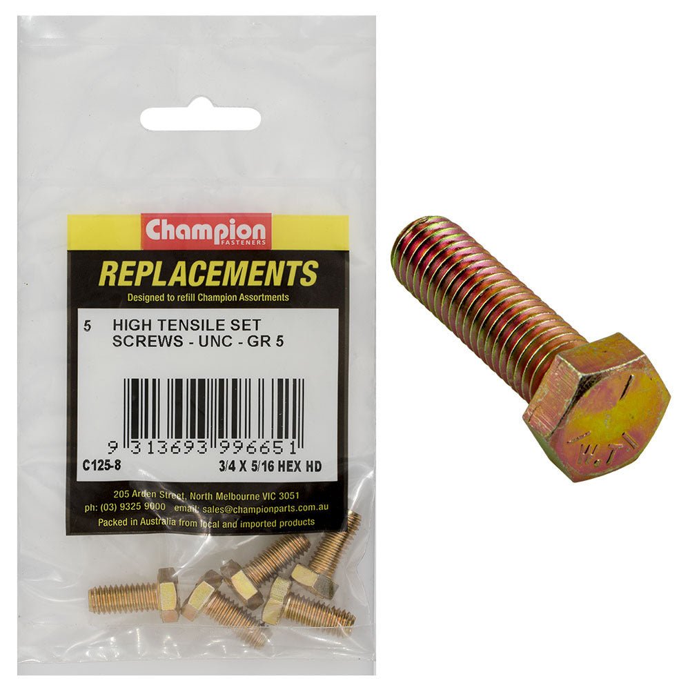 Champion UNC Set Screw Assortment Refill - AIMS Industrial Supplies