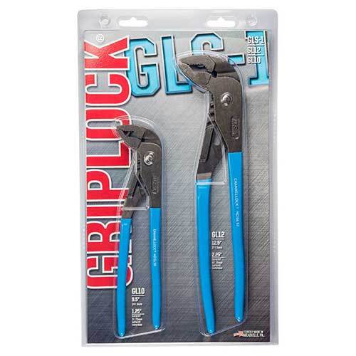 Channellock GLS-1 Griplock Tongue & Groove Plier Set 2 Pieces - AIMS Industrial Supplies