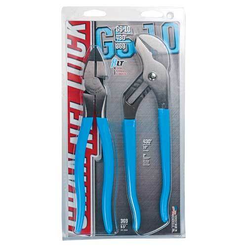 Channellock GS10 Cutting and Tongue & Groove Plier Set 2 Pieces - AIMS Industrial Supplies