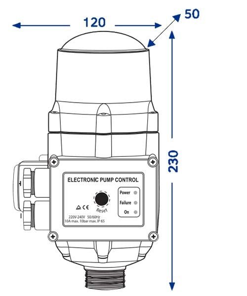 ClayTech Aquatron2P Controller - Pump Controller, 10 Bar, 150 x 140 x 230mm - AIMS Industrial Supplies