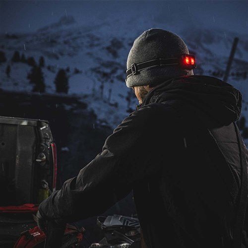 Coast RL10R Rechargeable 750 Lumen Dual Colour Headlamp with Red Rear Lighting - AIMS Industrial Supplies