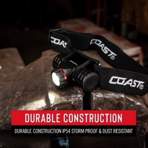 Coast XPH25R Rechargeable Pure Beam Focus LED Headlamp 400 Lumens - AIMS Industrial Supplies