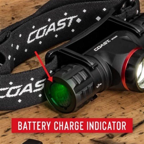 Coast XPH25R Rechargeable Pure Beam Focus LED Headlamp 400 Lumens - AIMS Industrial Supplies