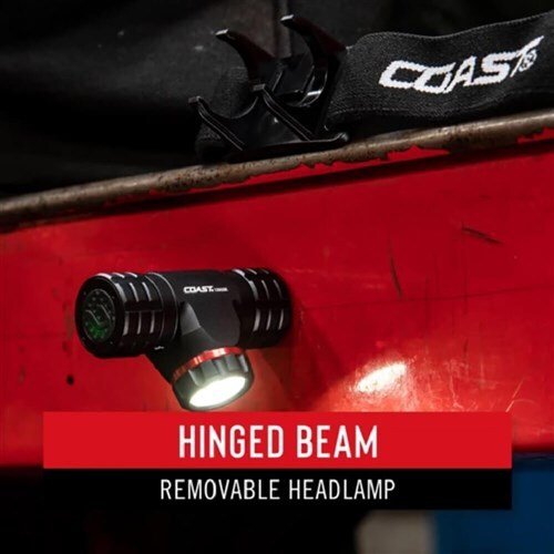Coast XPH25R Rechargeable Pure Beam Focus LED Headlamp 400 Lumens - AIMS Industrial Supplies