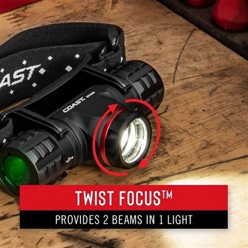 Coast XPH30R Rechargeable Pure Beam Focusing LED Headlamp 1000 Lumens - AIMS Industrial Supplies