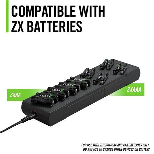Coast ZXCS16 Zithion - X 16 - Port Rechargeable USB - C Battery Charging Station - AIMS Industrial Supplies