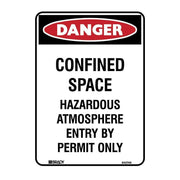 Confined Space Hazardous Atmosphere Entry By Permit Only - AIMS Industrial Supplies