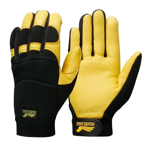Contego Winter Golden Tab Gloves Yellow/Black, 2XL - Pack of 6