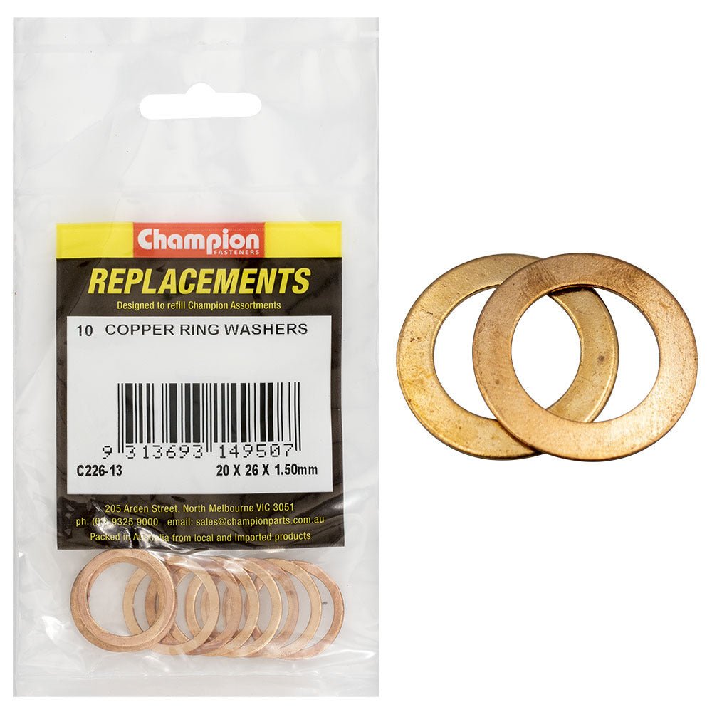 Copper Ring Washer Assortment Refill - AIMS Industrial Supplies