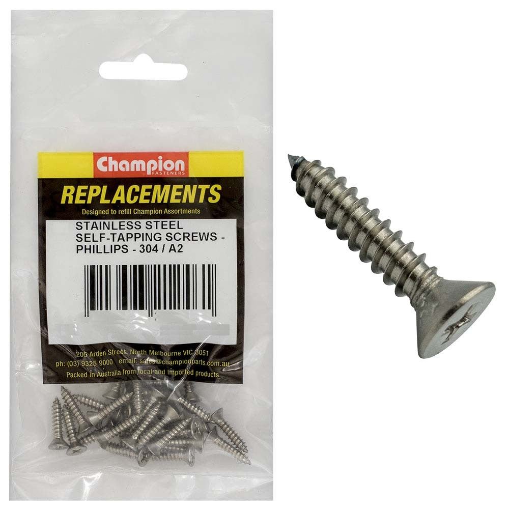 Countersunk Phillips Self Tapping Screw Refill - AIMS Industrial Supplies