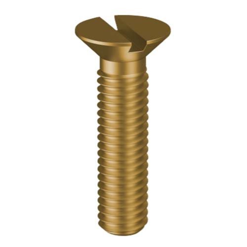 Countersunk Slotted Metal Thread Screw Brass - AIMS Industrial Supplies