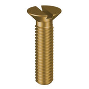 Countersunk Slotted Metal Thread Screw Brass1