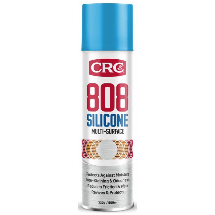 CRC Aerosol 808 Silicone Spray Multi-Purpose Enhancer, Lubricant & Protectant 330g - AIMS Industrial Supplies