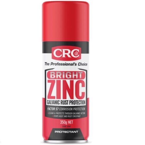 CRC Aerosol Bright Zinc Galvanic Rust Protection 350g - AIMS Industrial Supplies