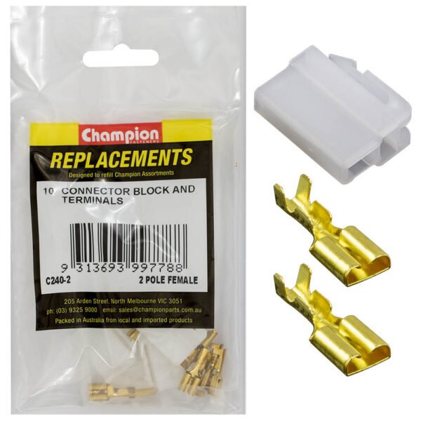 Crimp Terminal Non - Insulated & Connector Block Female - AIMS Industrial Supplies