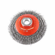 Crimped Conical Brush- Rocket, Steel 100mm x M14 - AIMS Industrial Supplies