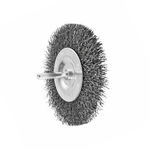 Crimped Wire Wheel, Rocket Steel - 100mm x M6 - AIMS Industrial Supplies