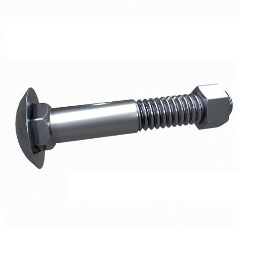 Cup Head Bolt & Nut Zinc Plated AS1390/Class 4.6 UTS - AIMS Industrial Supplies
