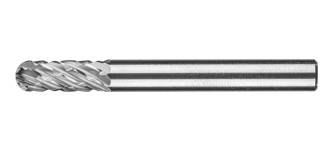 Cylindrical Radius End TC Burr WRC Allround, 1/4" Shank - AIMS Industrial Supplies