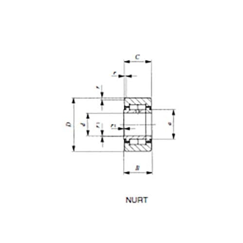 Cylindrical Roller Follower Comp Cylindrical Outer Ring - AIMS Industrial Supplies