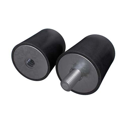 Cylindrical Rubber Mount Male-Female 40 Shore1