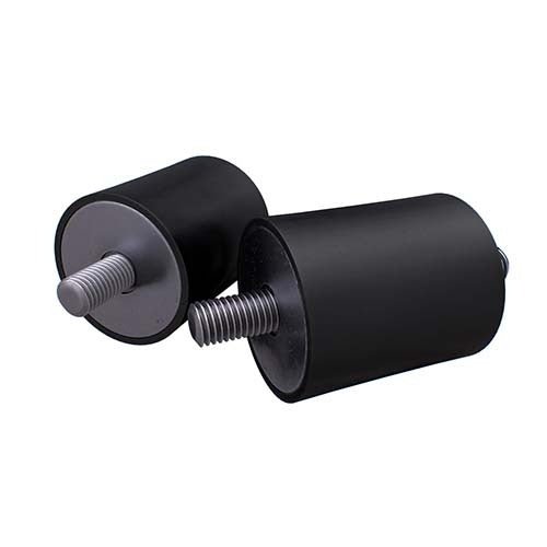 Cylindrical Rubber Mount Male - Male 40 Shore - AIMS Industrial Supplies