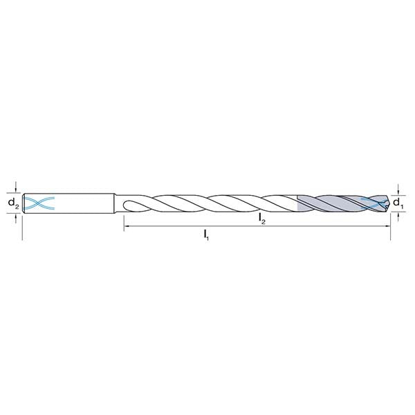 D371 Sutton Tools Carbide Bit - 12xD - R30 - IK - AIMS Industrial Supplies