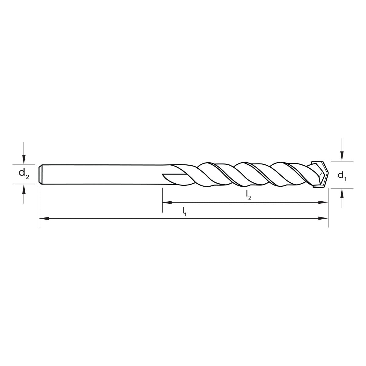 D650 Masonry Drill Bit Standard Fix - AIMS Industrial Supplies
