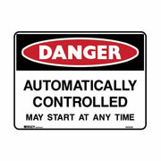 Danger - Automatically Controlled May Start At Any Time1