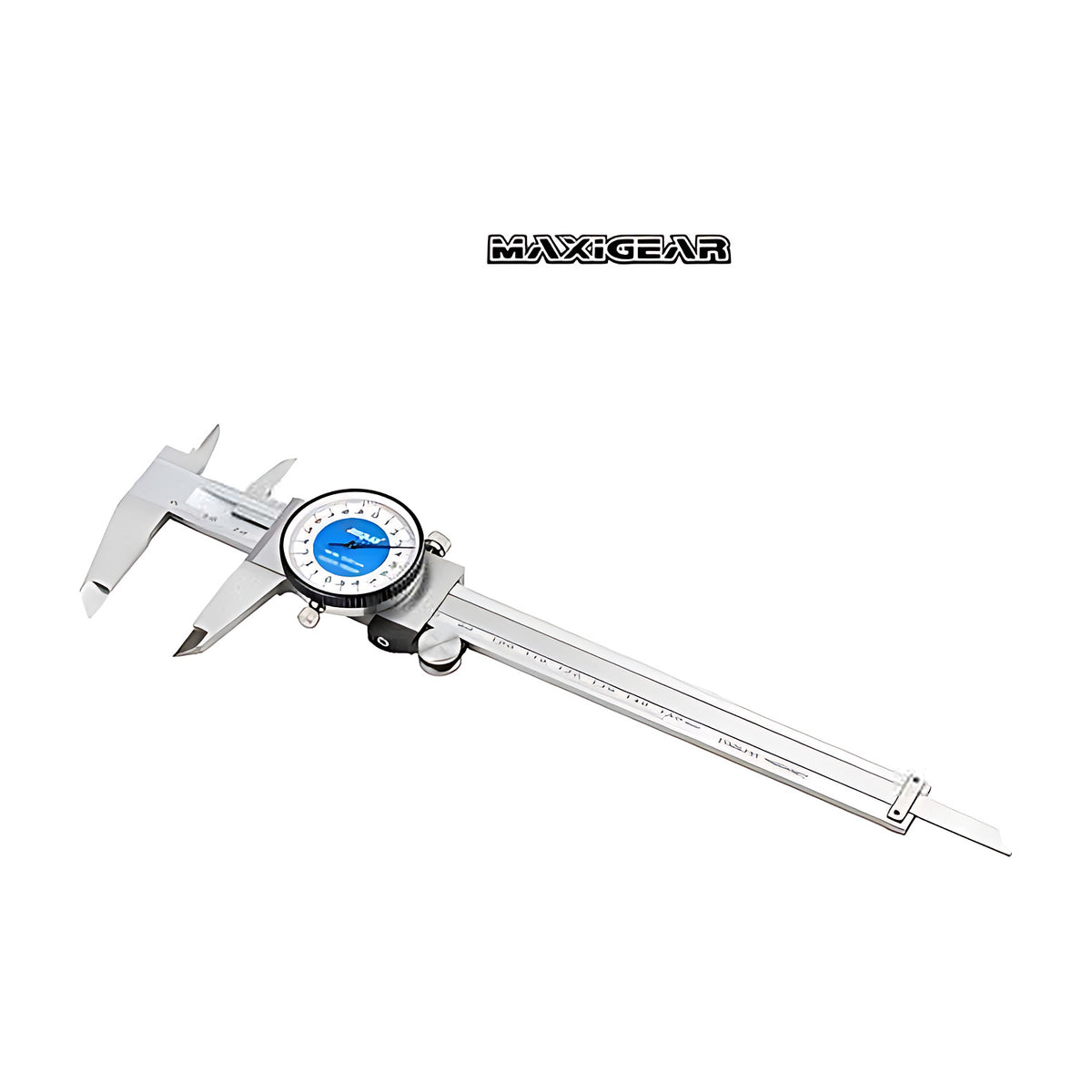 Dasqua Dial Caliper, Imperial, steel dial caliper with blue dial face