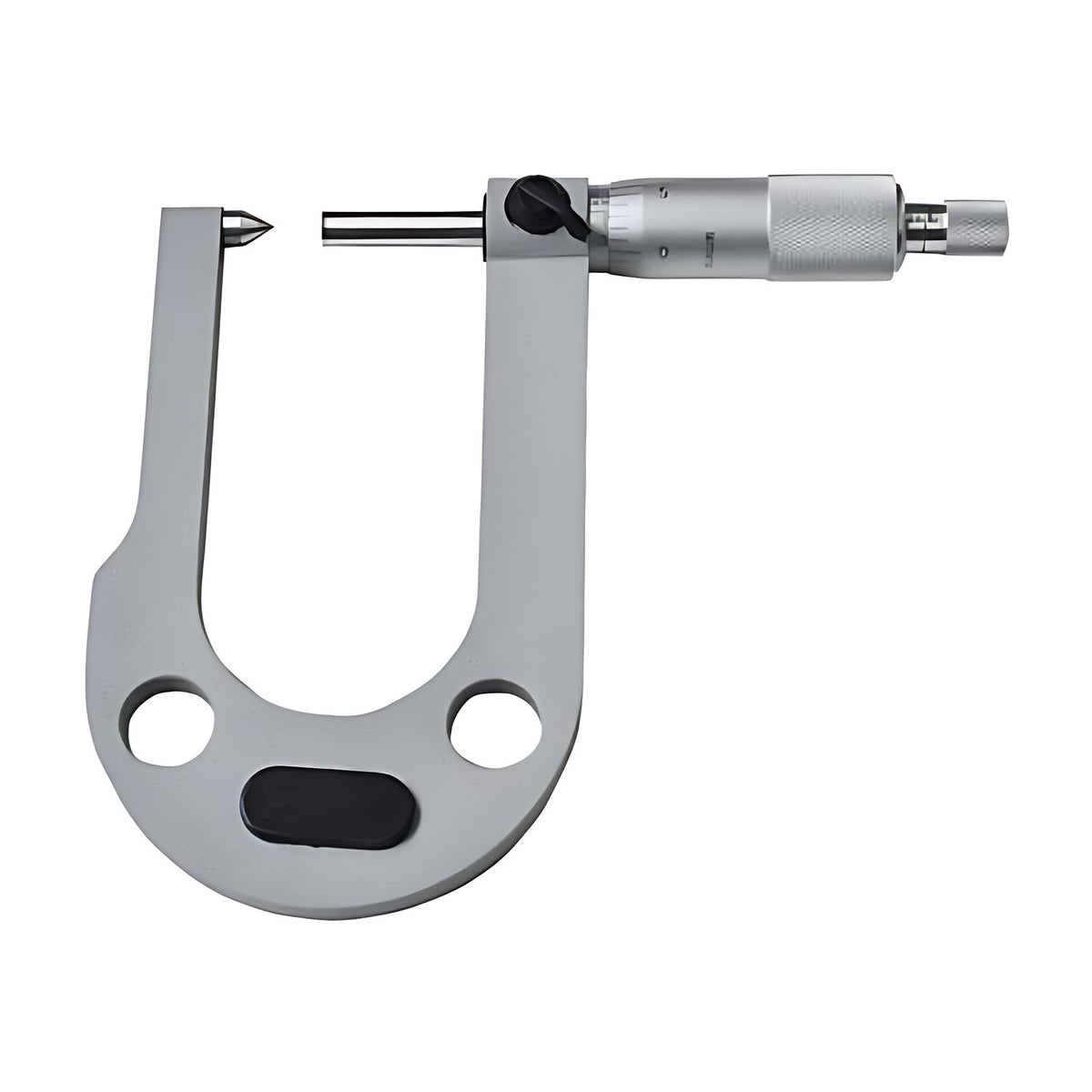 Dasqua Disc Brake Micrometer 7 - 33mm, grey C-frame micrometer with thimble and pointed anvil