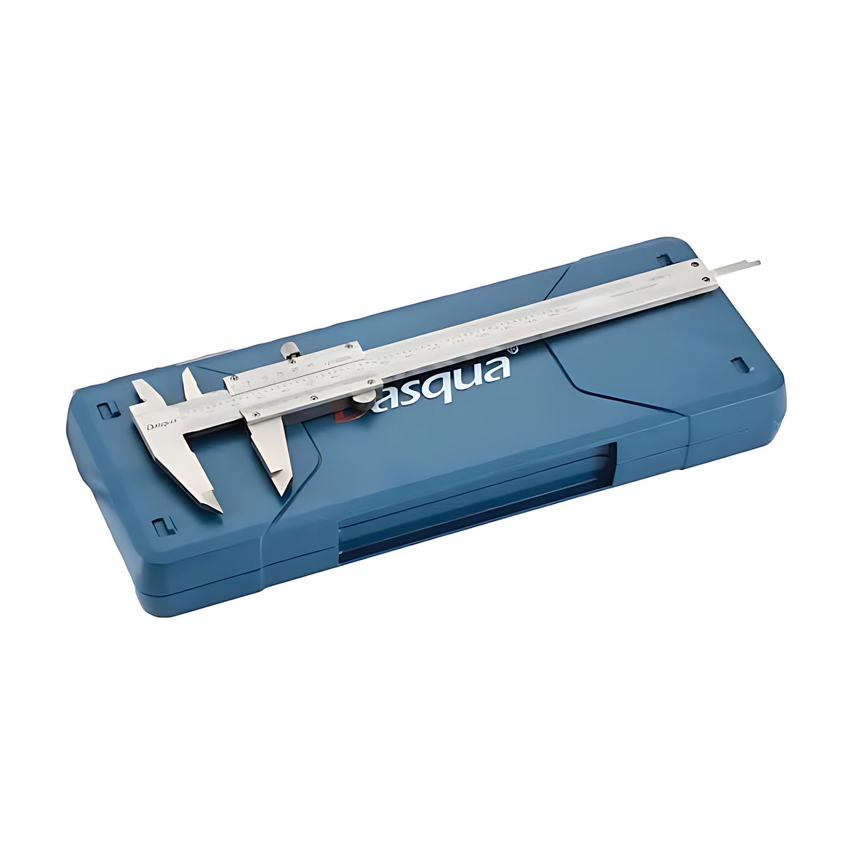 Dasqua Vernier Caliper Fine Adjustment Stainless Steel, vernier caliper in a blue storage case