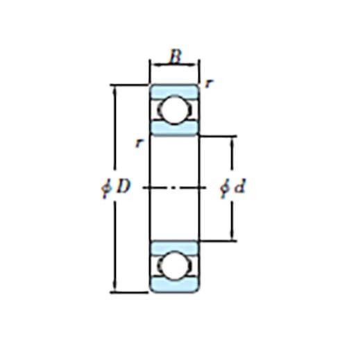 Deep Groove Ball Bearing Metal Shield - 6300 Series - AIMS Industrial Supplies