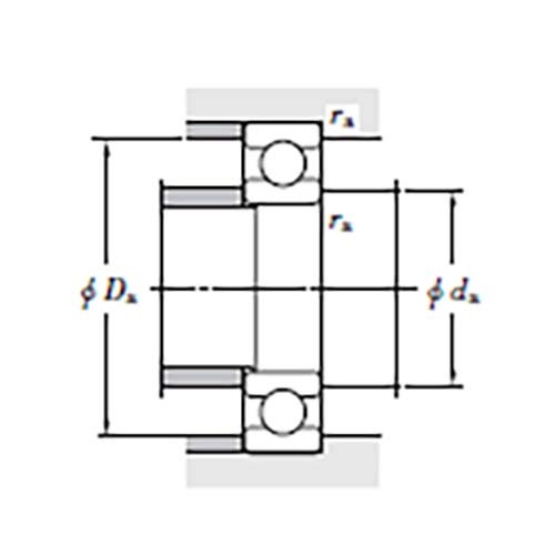 Deep Groove Ball Bearing Non-Contact Rubber Seal - 69003