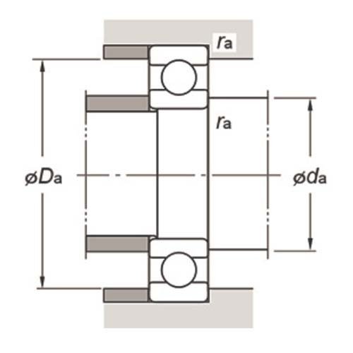 Deep Groove Ball Bearing Rubber Seal - 6000 Series - AIMS Industrial Supplies
