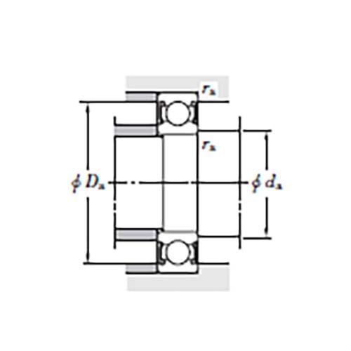 Deep Groove Ball Bearing Rubber Seal (C3) - 6200 Series3