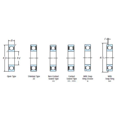 Deep Groove Ball Bearing Shielded Type2