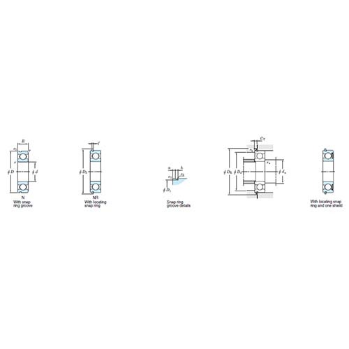 Deep Groove Ball Bearing with Snap Ring (C3)2
