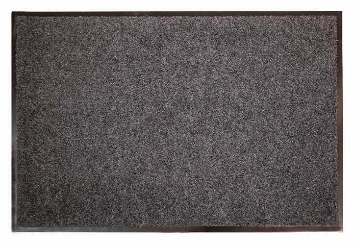 Dirtstopper Doormat PET Carpet With Vinyl Backing 600 x 900 Charcoal