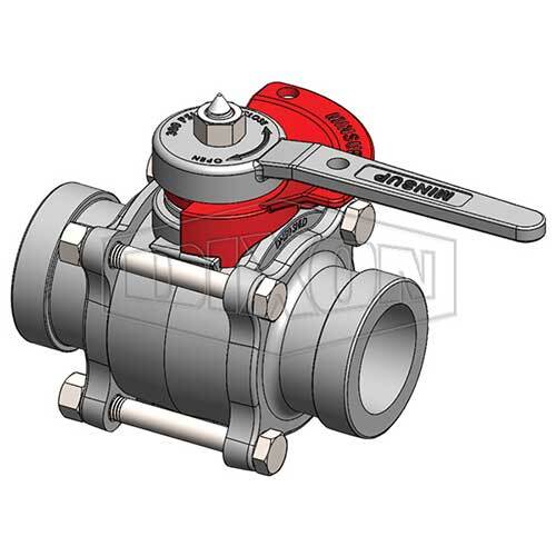 Dixon 08/062/849/00LO 2" Ball Valve Lockout Shouldered x Shouldered - AIMS Industrial Supplies
